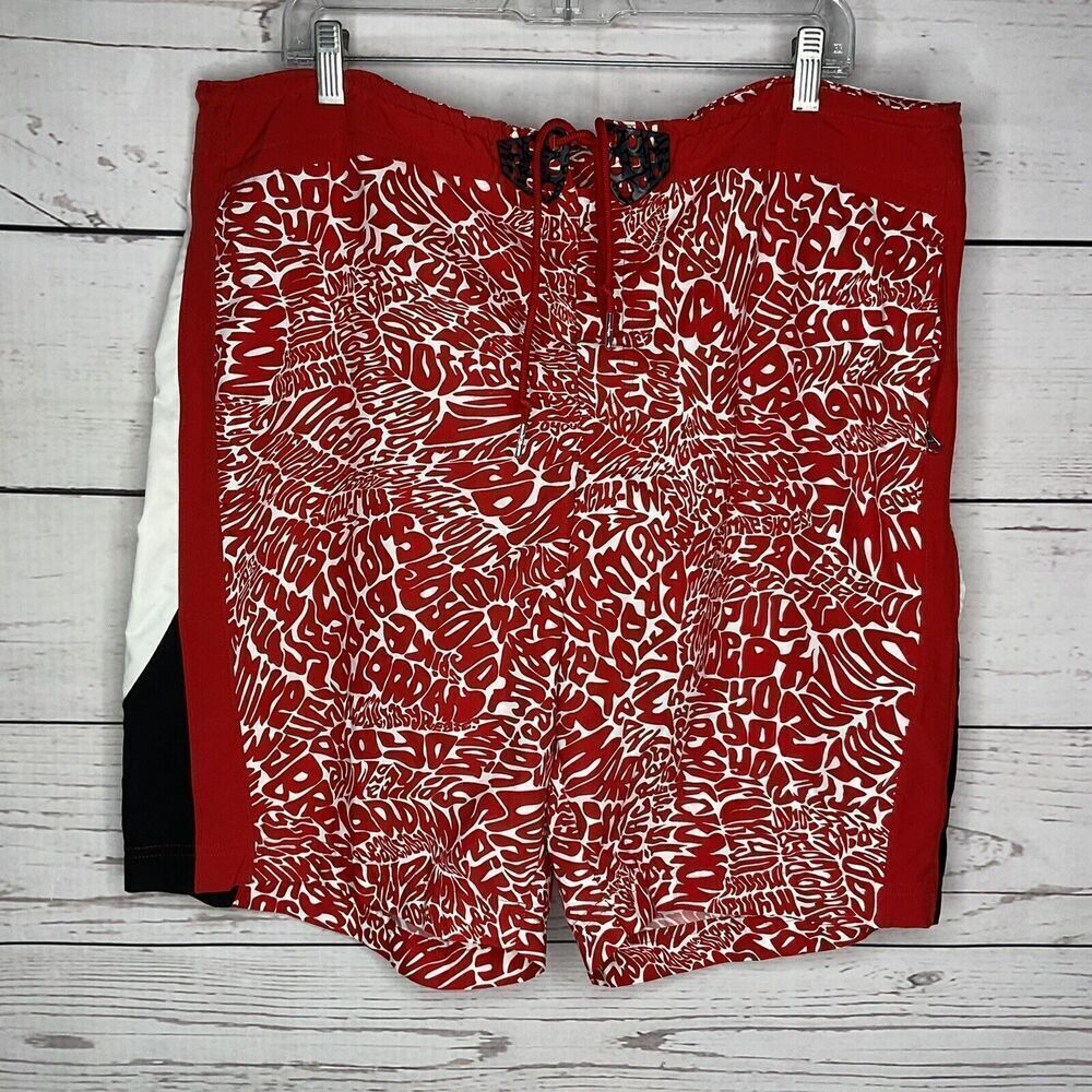 Nike Air Jordan Trunk Shorts Red Board Shorts Men's 38